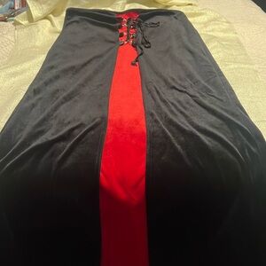 Gothic 2000s Super Low Fat Velvet Skirt